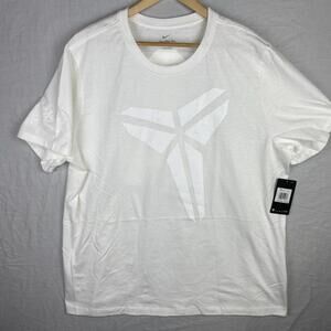 Kobe Bryant Shirt Mens White Halo Mamba Hf6453-100 Short Sleeve